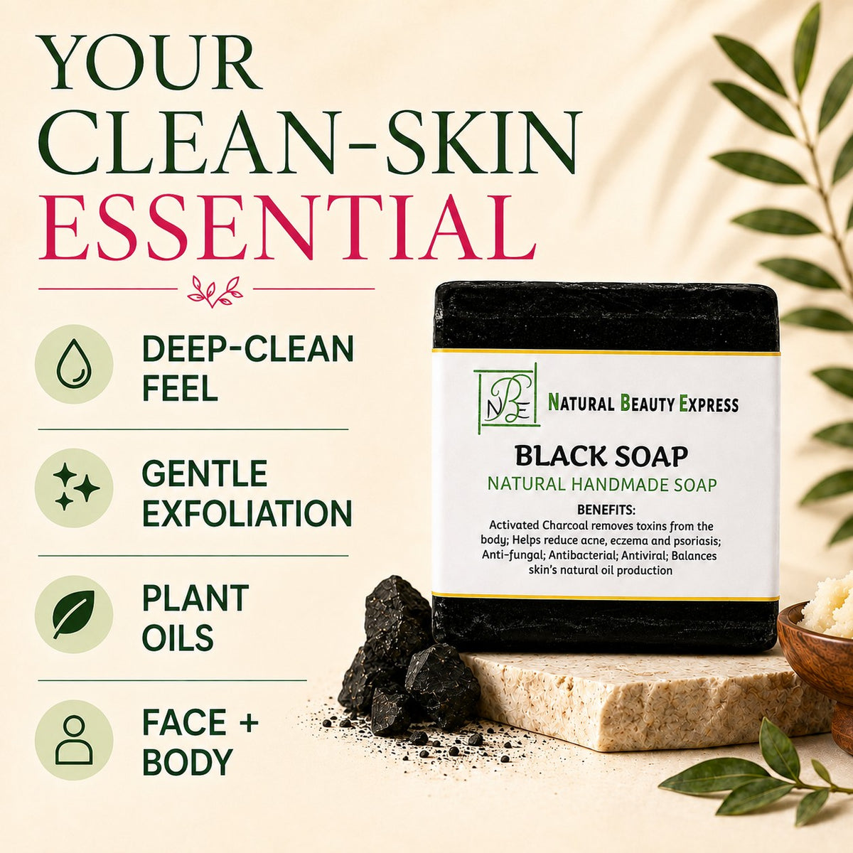 Black Soap Bar