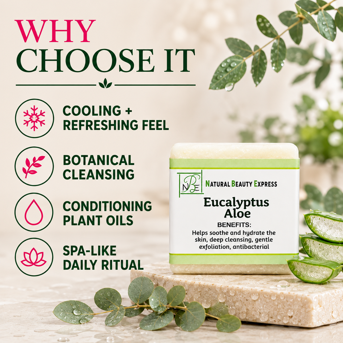 Eucalyptus Aloe Vera Soap Bar