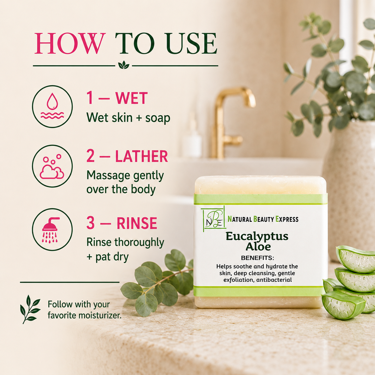 Eucalyptus Aloe Vera Soap Bar