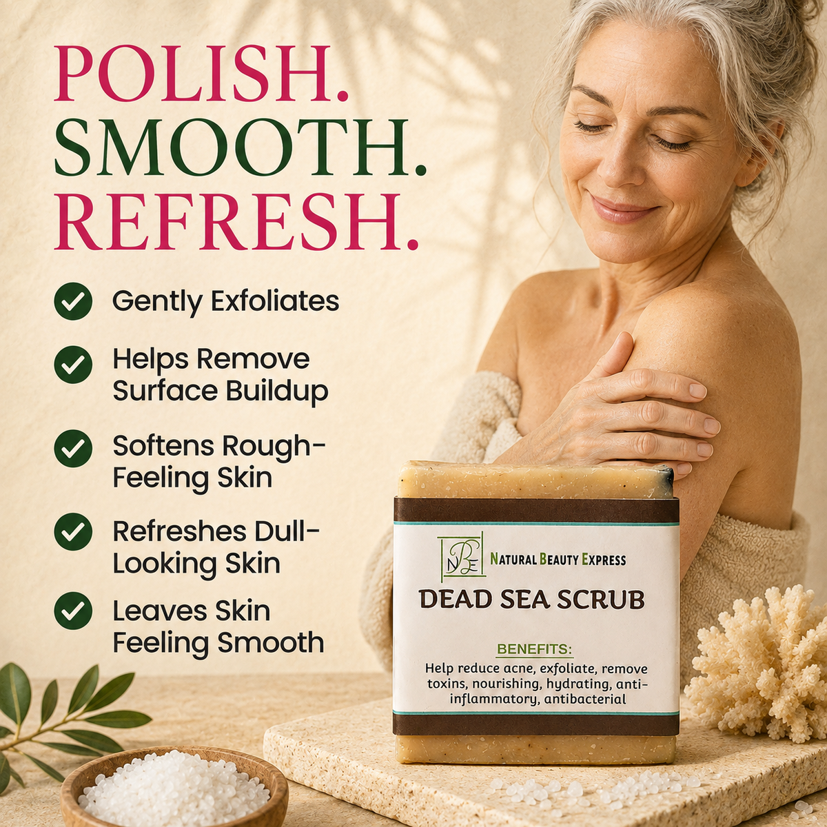 Dead Sea Scrub Soap Bar