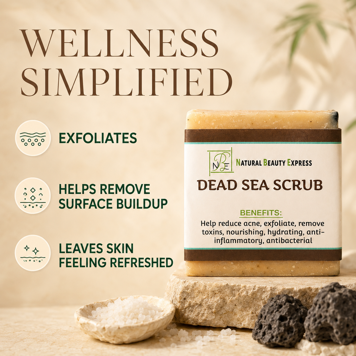 Dead Sea Scrub Soap Bar