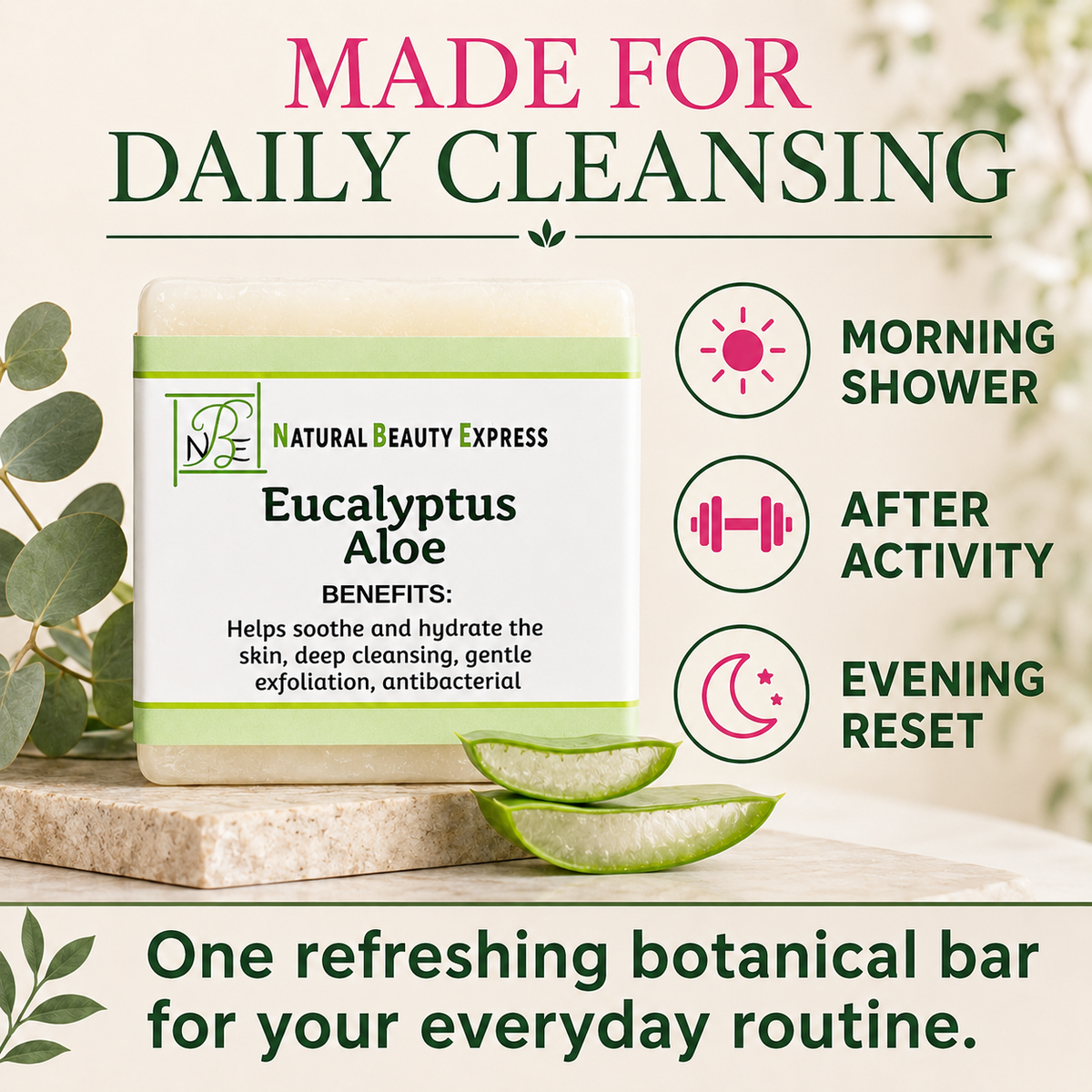 Eucalyptus Aloe Vera Soap Bar