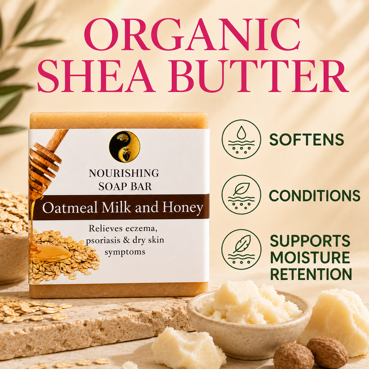 Oatmeal Milk & Honey Soap Bar