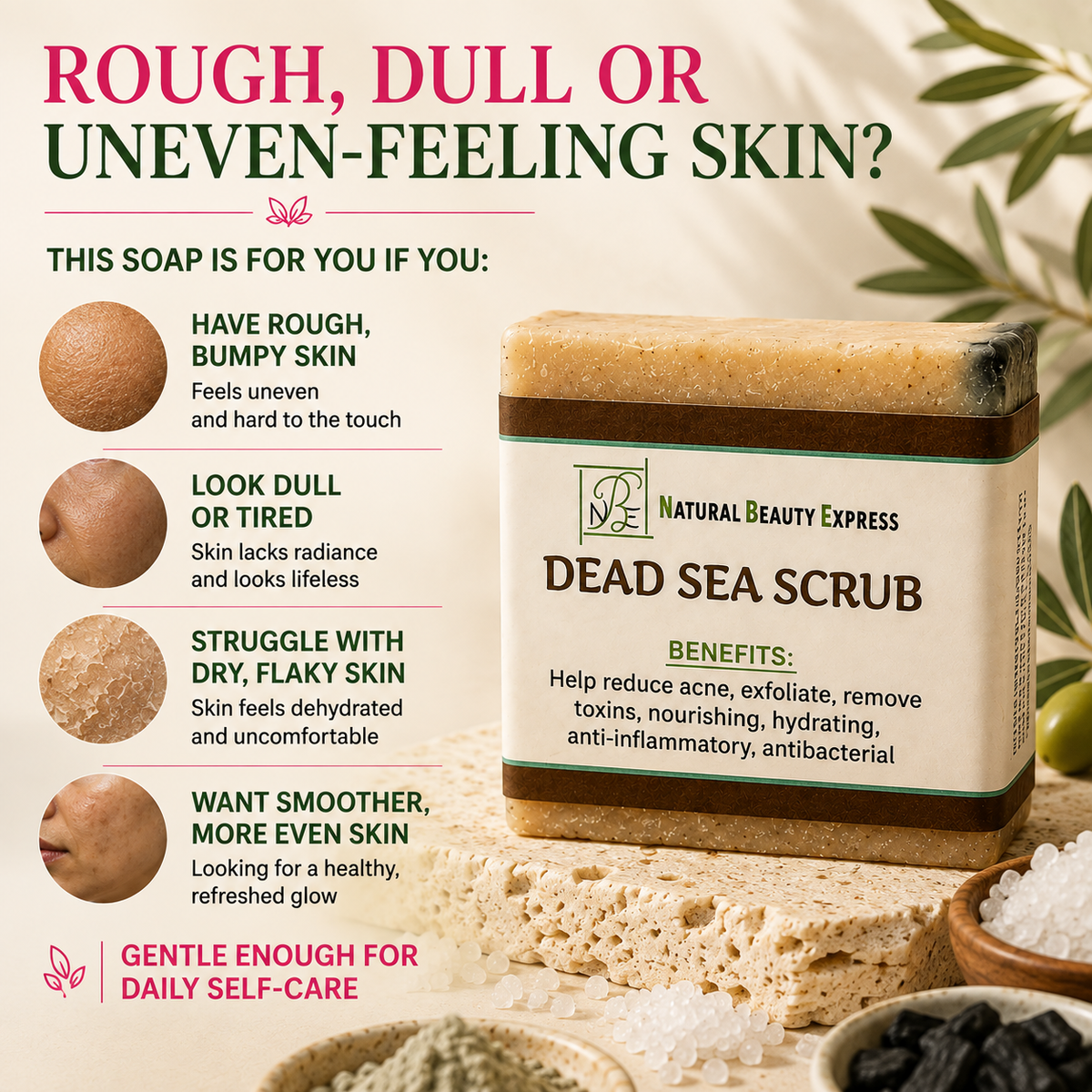 Dead Sea Scrub Soap Bar