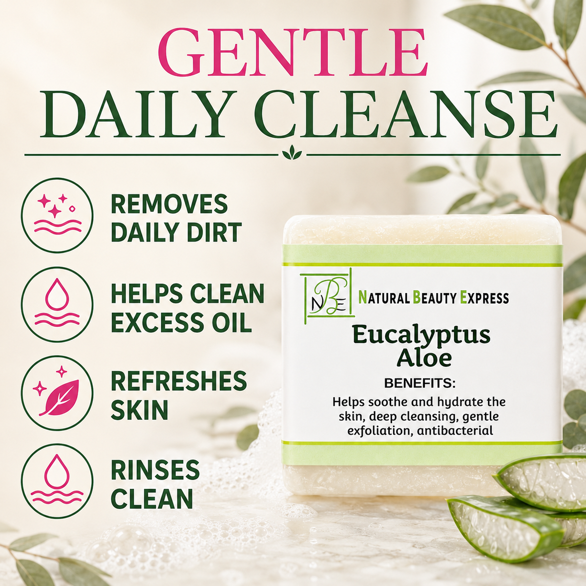 Eucalyptus Aloe Vera Soap Bar