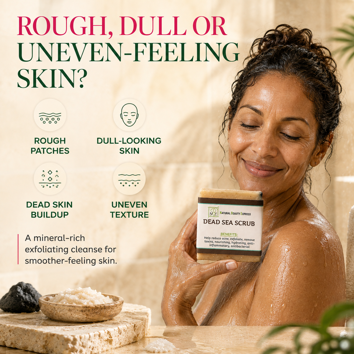 Dead Sea Scrub Soap Bar
