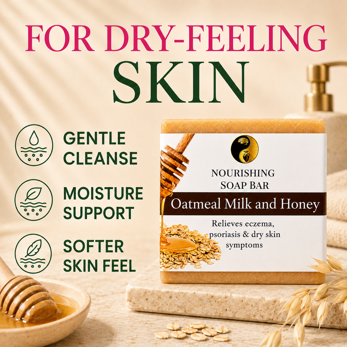 Oatmeal Milk & Honey Soap Bar
