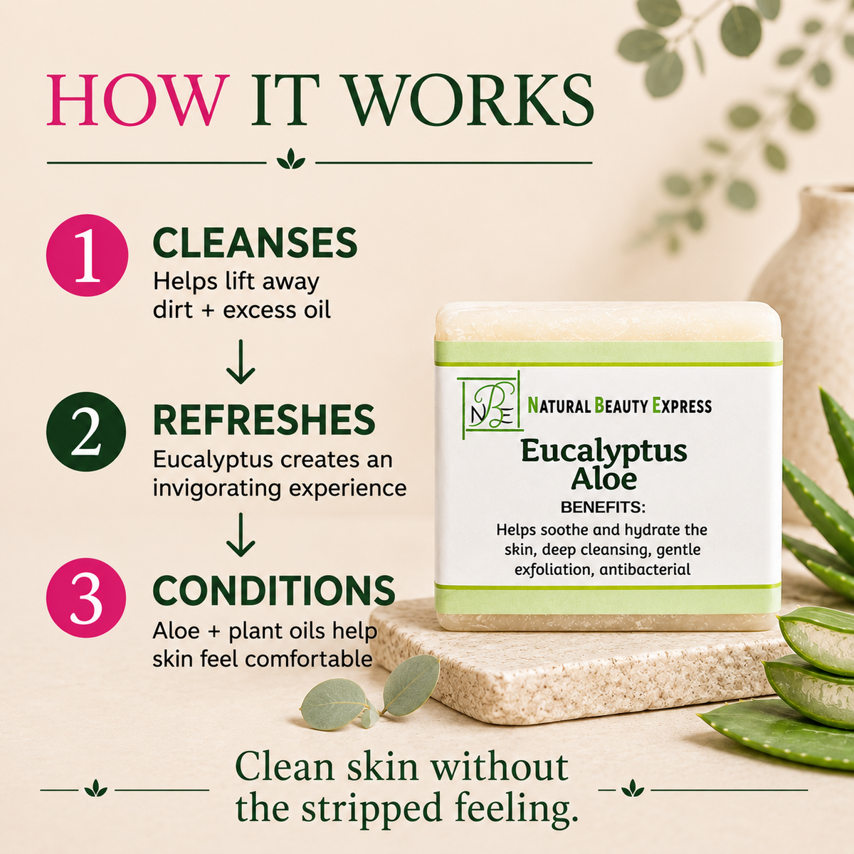 Eucalyptus Aloe Vera Soap Bar