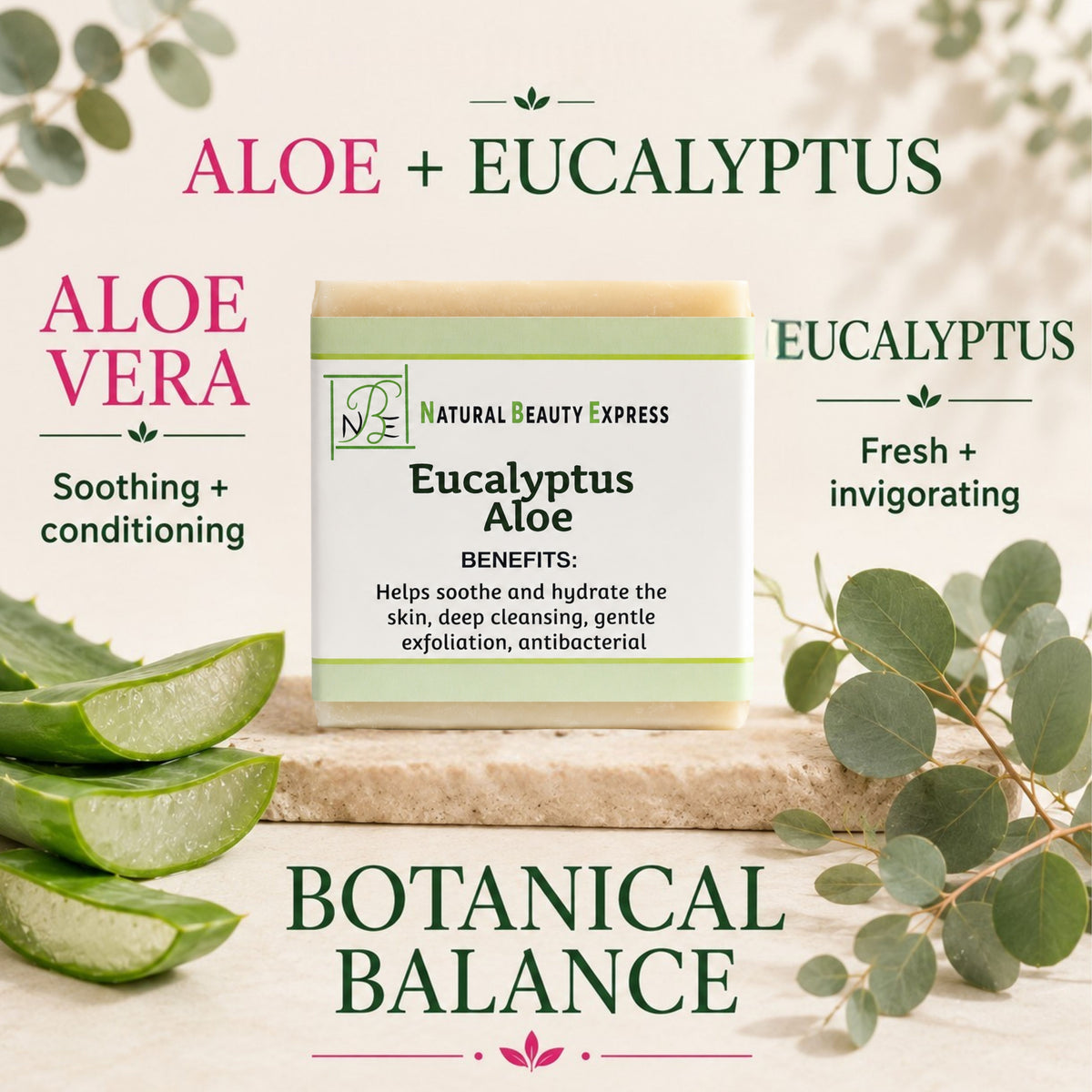 Eucalyptus Aloe Vera Soap Bar