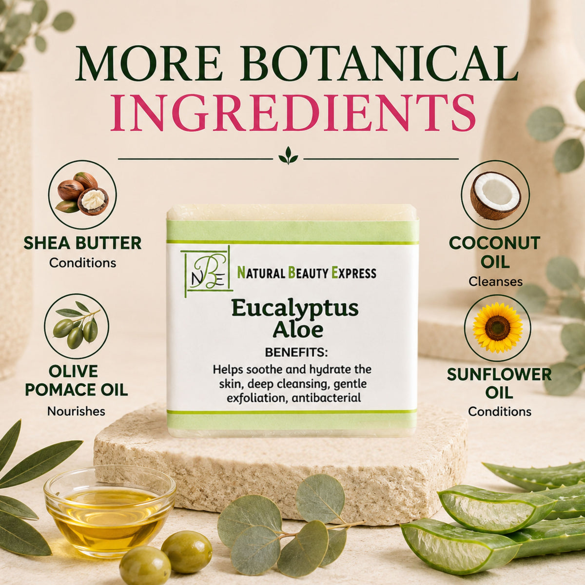 Eucalyptus Aloe Vera Soap Bar