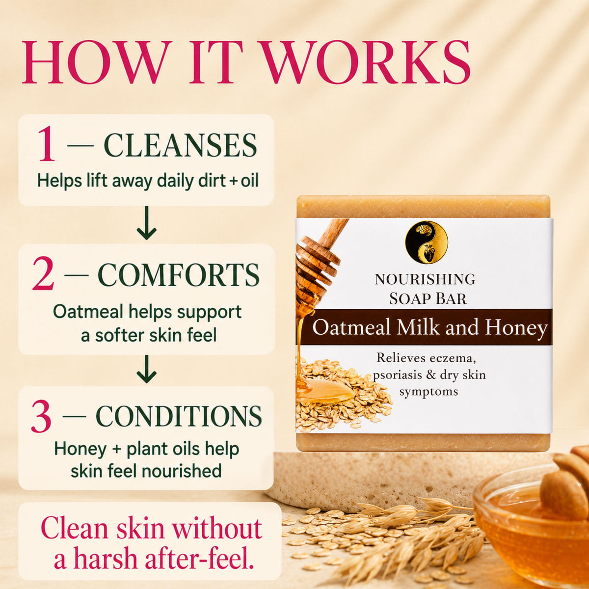 Oatmeal Milk & Honey Soap Bar