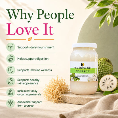 Soursop Sea Moss Gel