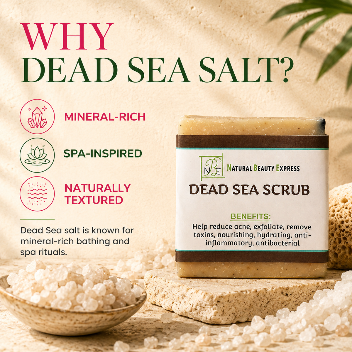 Dead Sea Scrub Soap Bar