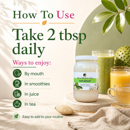 Soursop Sea Moss Gel