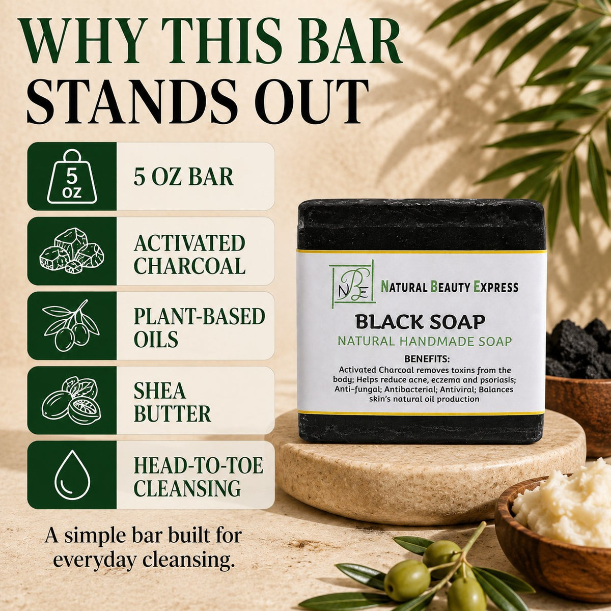 Black Soap Bar