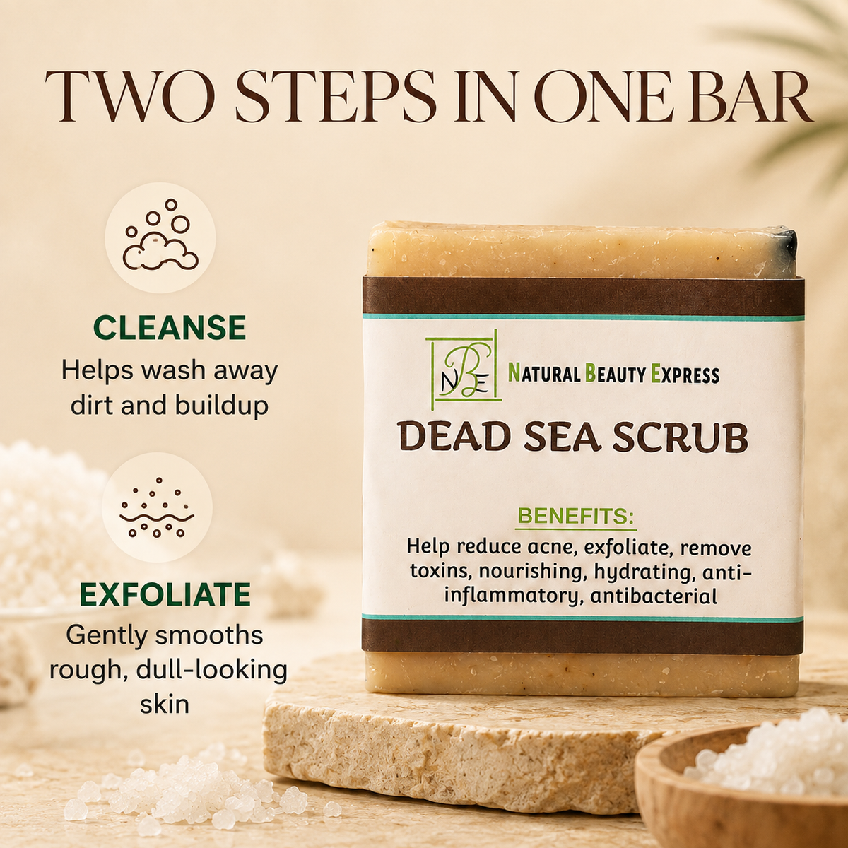 Dead Sea Scrub Soap Bar