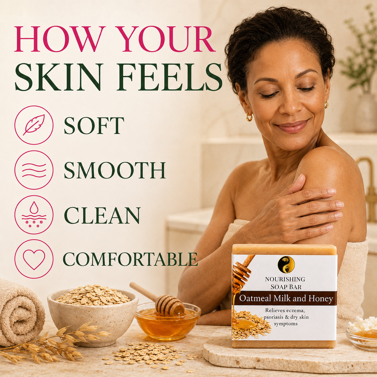 Oatmeal Milk & Honey Soap Bar
