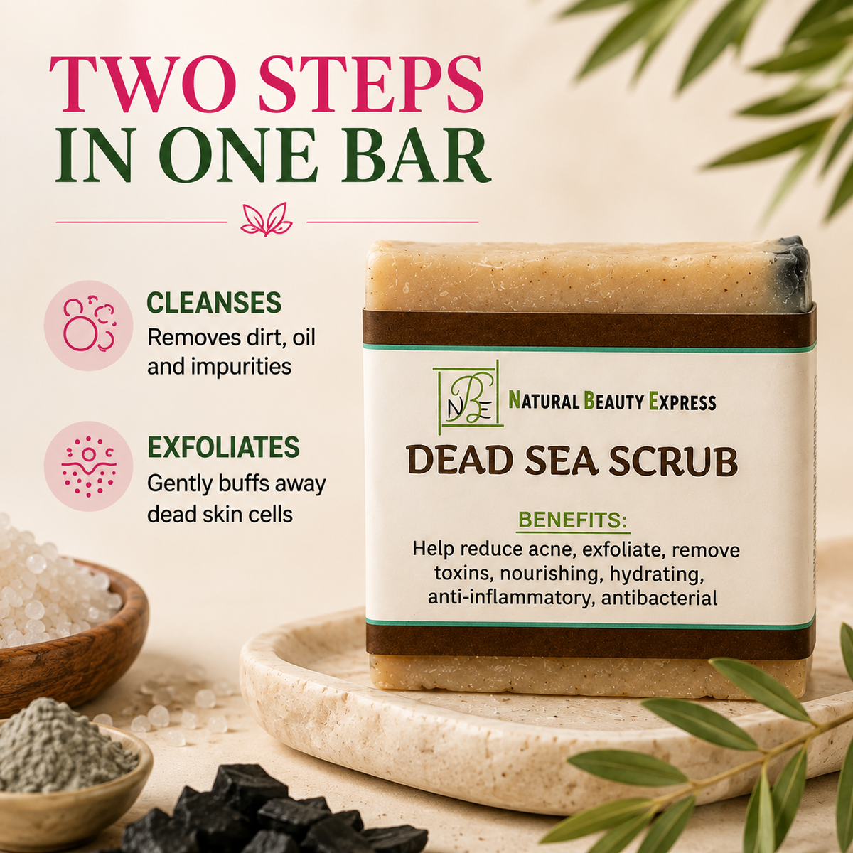 Dead Sea Scrub Soap Bar