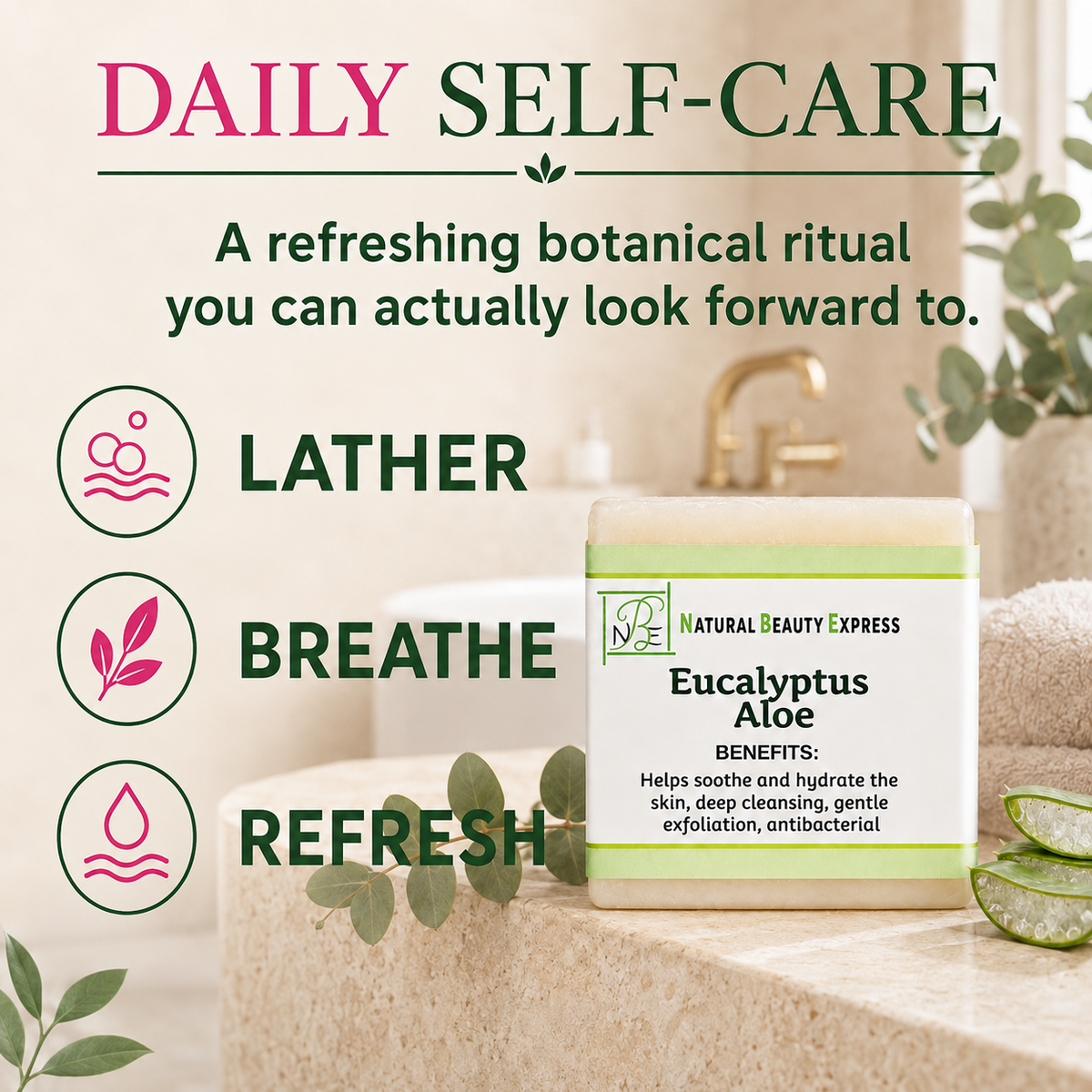 Eucalyptus Aloe Vera Soap Bar