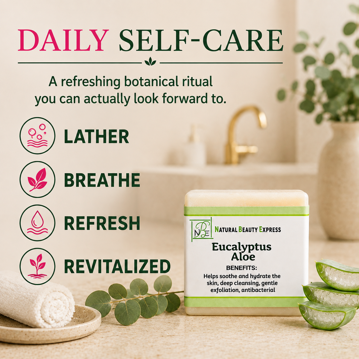 Eucalyptus Aloe Vera Soap Bar